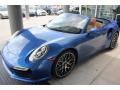 Front 3/4 View of 2015 Porsche 911 Turbo Cabriolet #3
