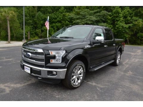 Tuxedo Black Metallic Ford F150 Lariat SuperCrew 4x4.  Click to enlarge.