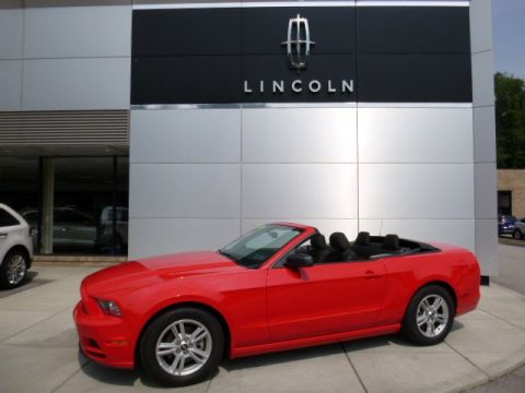 Race Red Ford Mustang V6 Convertible.  Click to enlarge.