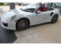 Front 3/4 View of 2015 Porsche 911 Turbo Cabriolet #4