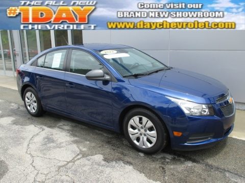 Blue Topaz Metallic Chevrolet Cruze LS.  Click to enlarge.