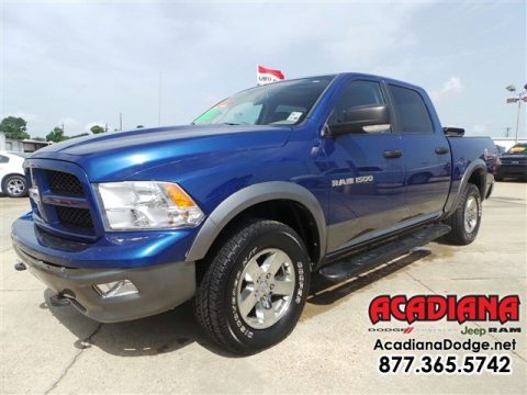 Deep Water Blue Pearl Dodge Ram 1500 ST Crew Cab 4x4.  Click to enlarge.
