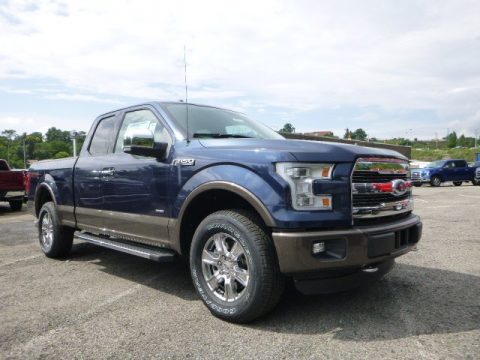 Blue Jeans Metallic Ford F150 Lariat SuperCab 4x4.  Click to enlarge.
