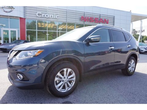 Arctic Blue Metallic Nissan Rogue SV.  Click to enlarge.