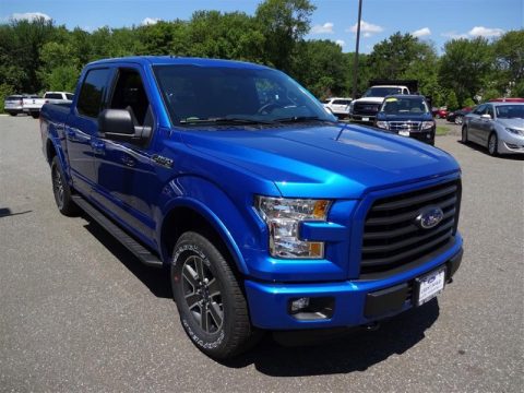 Blue Flame Metallic Ford F150 XLT SuperCrew 4x4.  Click to enlarge.