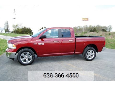 Deep Cherry Red Crystal Pearl Ram 1500 SLT Quad Cab 4x4.  Click to enlarge.