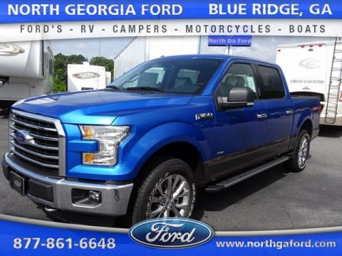 Blue Flame Metallic Ford F150 XLT SuperCrew 4x4.  Click to enlarge.