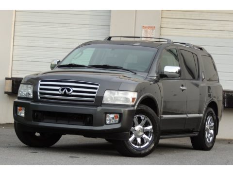 Silver Graphite Gray Infiniti QX 56 4WD.  Click to enlarge.