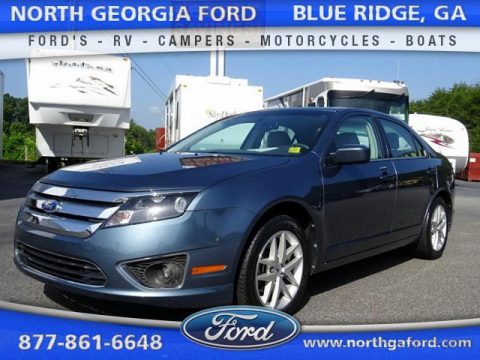 Steel Blue Metallic Ford Fusion SEL V6.  Click to enlarge.