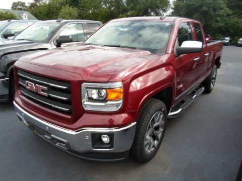 Sonoma Red Metallic GMC Sierra 1500 SLT Double Cab 4x4.  Click to enlarge.