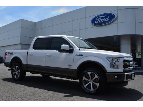 White Platinum Tricoat Ford F150 King Ranch SuperCrew 4x4.  Click to enlarge.
