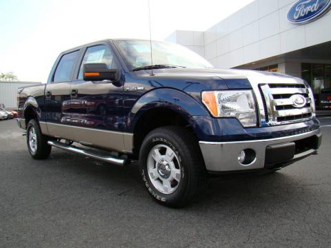 Dark Blue Pearl Metallic Ford F150 XLT SuperCrew 4x4.  Click to enlarge.
