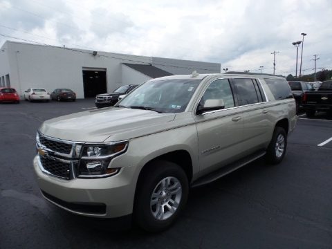 Champagne Silver Metallic Chevrolet Suburban LT 4WD.  Click to enlarge.