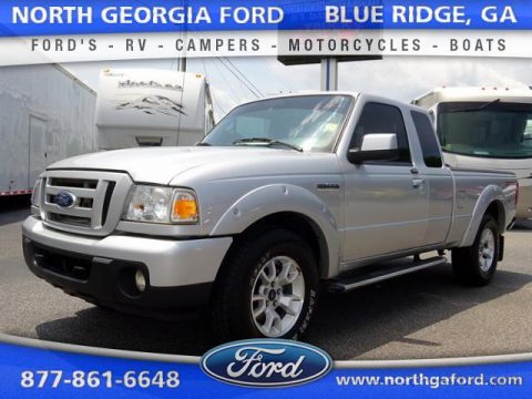 Silver Metallic Ford Ranger XLT SuperCab 4x4.  Click to enlarge.