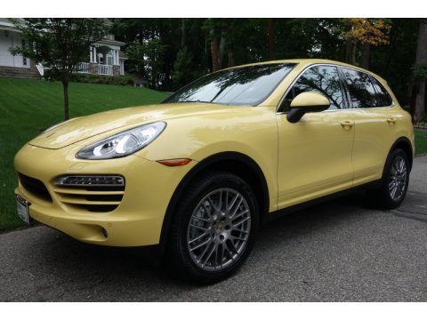 Sand Yellow Porsche Cayenne S.  Click to enlarge.