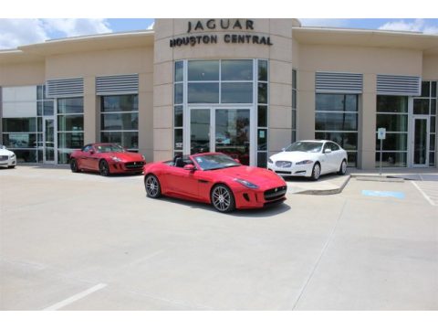 Salsa Red Jaguar F-TYPE R Convertible.  Click to enlarge.