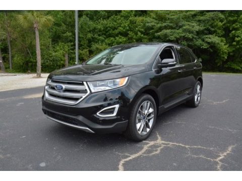 Tuxedo Black Metallic Ford Edge Titanium.  Click to enlarge.