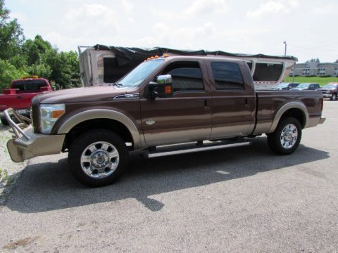 Golden Bronze Metallic Ford F250 Super Duty King Ranch Crew Cab 4x4.  Click to enlarge.