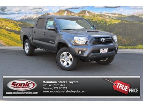 Magnetic Gray Metallic Toyota Tacoma V6 Double Cab 4x4.  Click to enlarge.