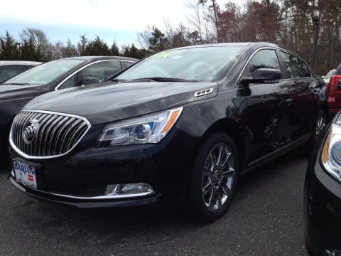 Carbon Black Metallic Buick LaCrosse Leather.  Click to enlarge.