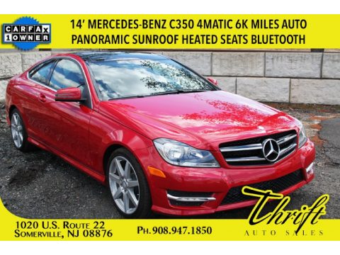 Mars Red Mercedes-Benz C 350 4Matic Coupe.  Click to enlarge.