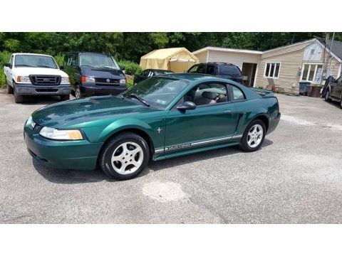 Electric Green Metallic Ford Mustang V6 Coupe.  Click to enlarge.