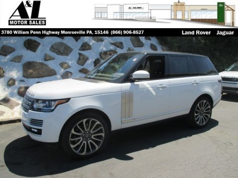 Fuji White Land Rover Range Rover Autobiography.  Click to enlarge.