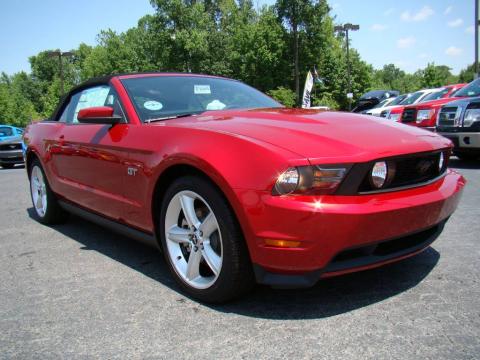 Red Candy Metallic Ford Mustang GT Premium Convertible.  Click to enlarge.