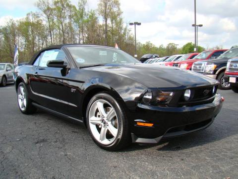 Ford Mustang 2010 Convertible. Black 2010 Ford Mustang GT