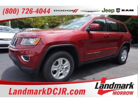 Deep Cherry Red Crystal Pearl Jeep Grand Cherokee Laredo.  Click to enlarge.
