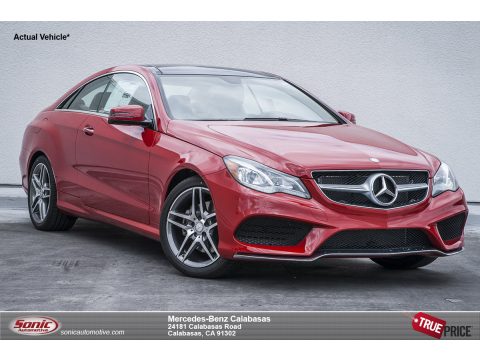 Mars Red Mercedes-Benz E 400 Coupe.  Click to enlarge.