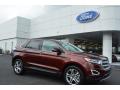 Front 3/4 View of 2015 Ford Edge Titanium #1