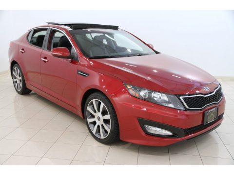 Spicy Red Kia Optima SX.  Click to enlarge.