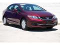 Front 3/4 View of 2014 Honda Civic LX Sedan #1
