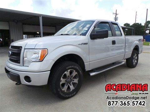 Ingot Silver Metallic Ford F150 XL SuperCab 4x4.  Click to enlarge.