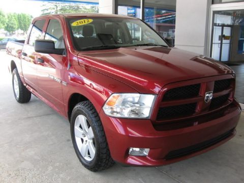 Deep Cherry Red Crystal Pearl Dodge Ram 1500 ST Crew Cab 4x4.  Click to enlarge.