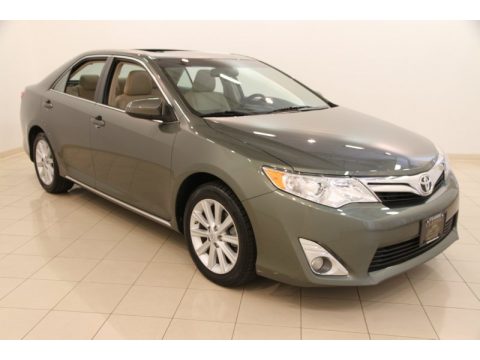 Cypress Green Pearl Toyota Camry XLE V6.  Click to enlarge.