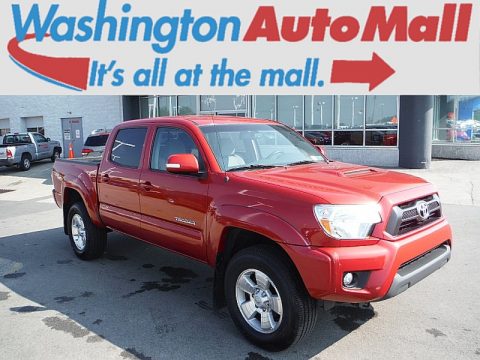 Barcelona Red Metallic Toyota Tacoma V6 TRD Sport Double Cab 4x4.  Click to enlarge.