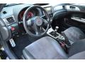  2008 Subaru Impreza Carbon Black/Graphite Gray Alcantara Interior #10