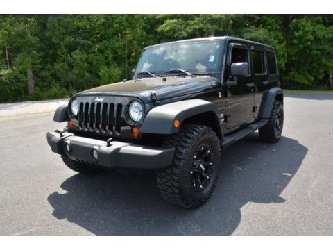 Black Jeep Wrangler Unlimited Sport 4x4.  Click to enlarge.