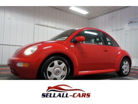 Uni Red Volkswagen New Beetle GLS Coupe.  Click to enlarge.