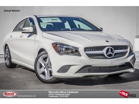 Cirrus White Mercedes-Benz CLA 250.  Click to enlarge.