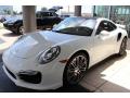 Front 3/4 View of 2016 Porsche 911 Turbo S Coupe #3