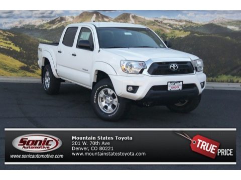 Super White Toyota Tacoma V6 Double Cab 4x4. Click to enlarge. Super White Toyota Tacoma V6 Double Cab 4x4. Click to enlarge.