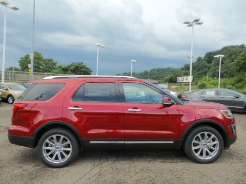 Ruby Red Metallic Tri-Coat Ford Explorer Limited 4WD.  Click to enlarge.