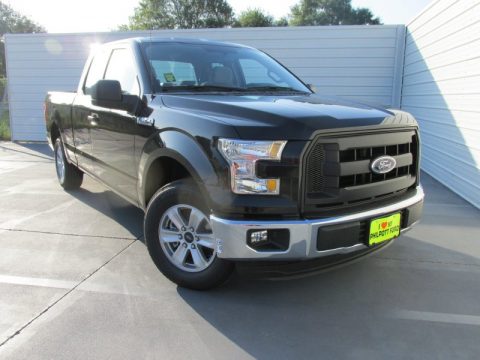 Tuxedo Black Metallic Ford F150 XL SuperCab.  Click to enlarge.