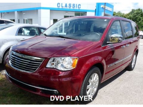 Deep Cherry Red Crystal Pearl Chrysler Town & Country Touring - L.  Click to enlarge.