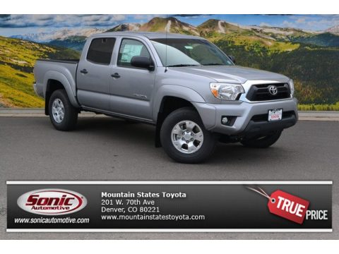 Silver Sky Metallic Toyota Tacoma V6 Double Cab 4x4.  Click to enlarge.
