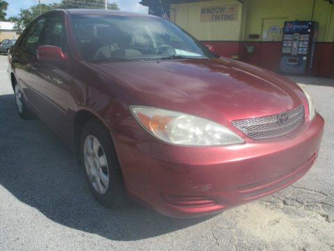 Salsa Red Pearl Toyota Camry XLE.  Click to enlarge.