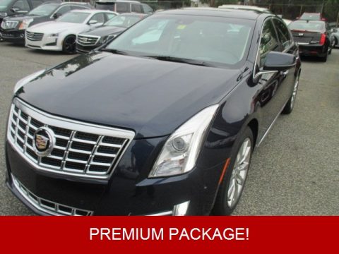 Dark Adriatic Blue Metallic Cadillac XTS Premium Sedan.  Click to enlarge.